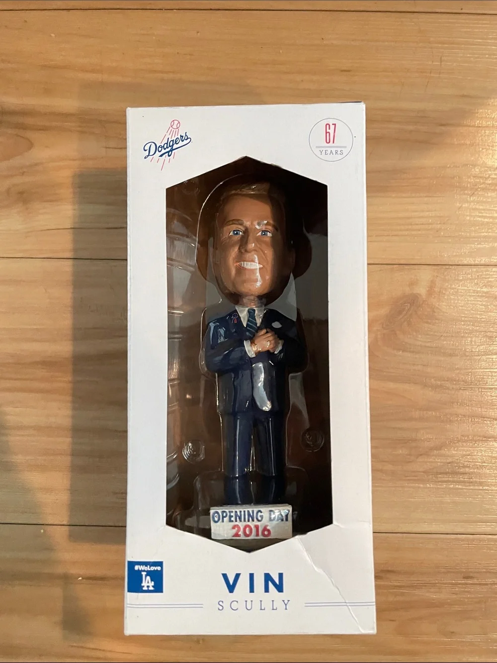 Vin Scully Navy Blue Bobblehead - Official Team Collectible (Pristine condition)
